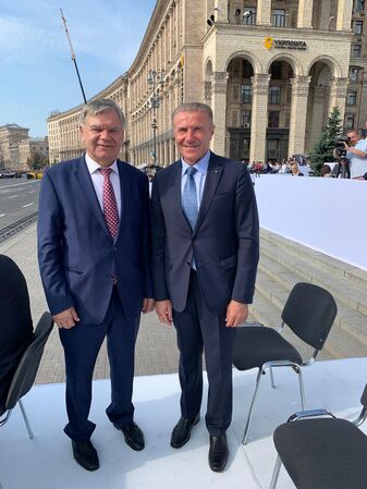 Із Сергієм Назаровичем Бубкою - українським спортсменом легкоатлетом