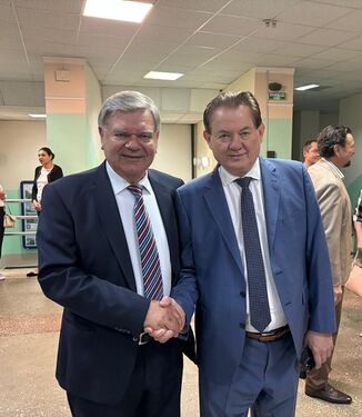 Із Василем Васильовичем Лазоришинцем - українським кардіохірургом, у день обрання його на посаду президента НАМН України (2025)