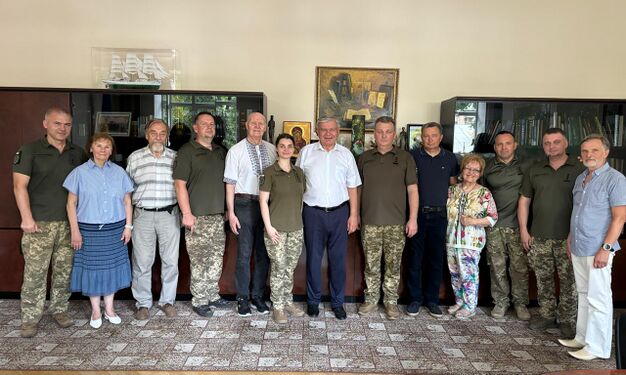 На зустрічі з науковцями Центрального науково-дослідного інституту Збройних Сил України (2024)